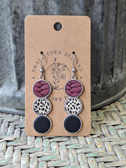 Maroon, Leopard, & Black Trios