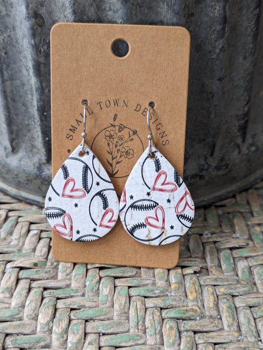 Baseball Cork Teardrops