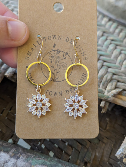 Dainty Gold Flowers