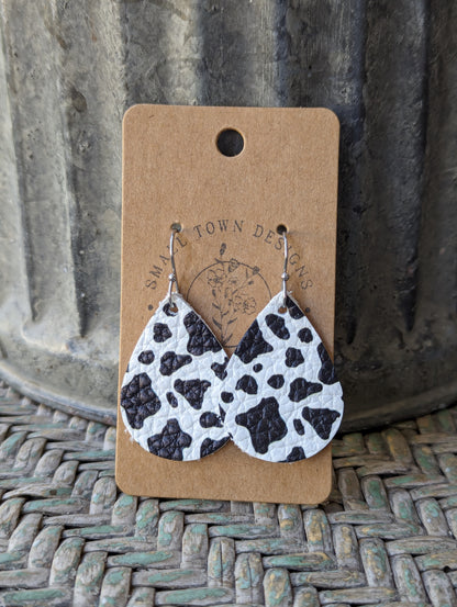 Cow Print Teardrops