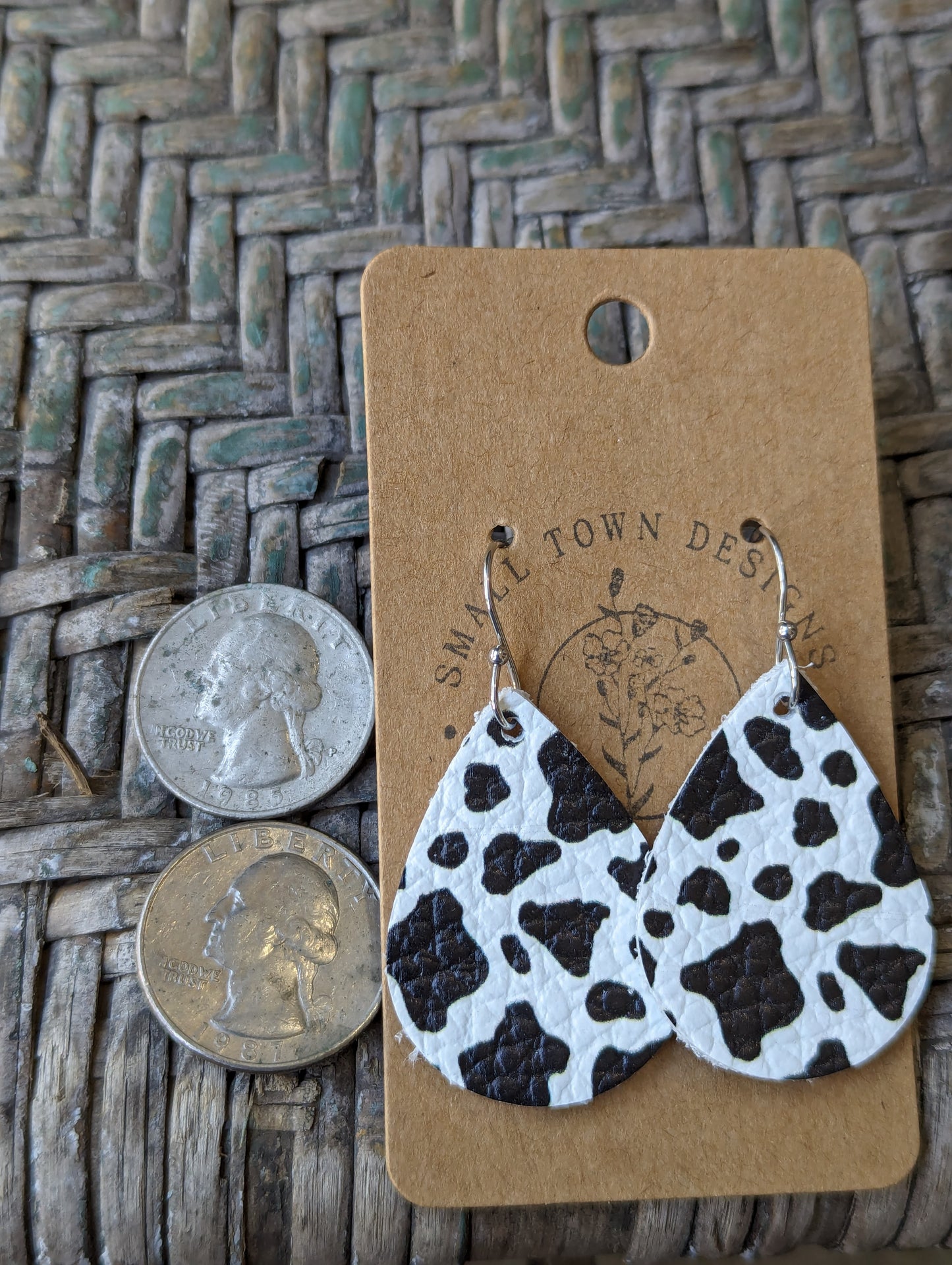 Cow Print Teardrops