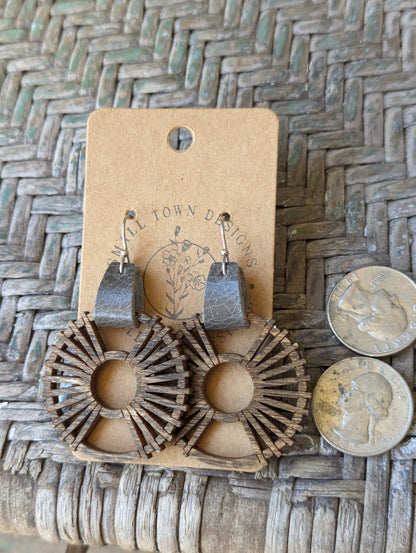 Gray Radiant Circles