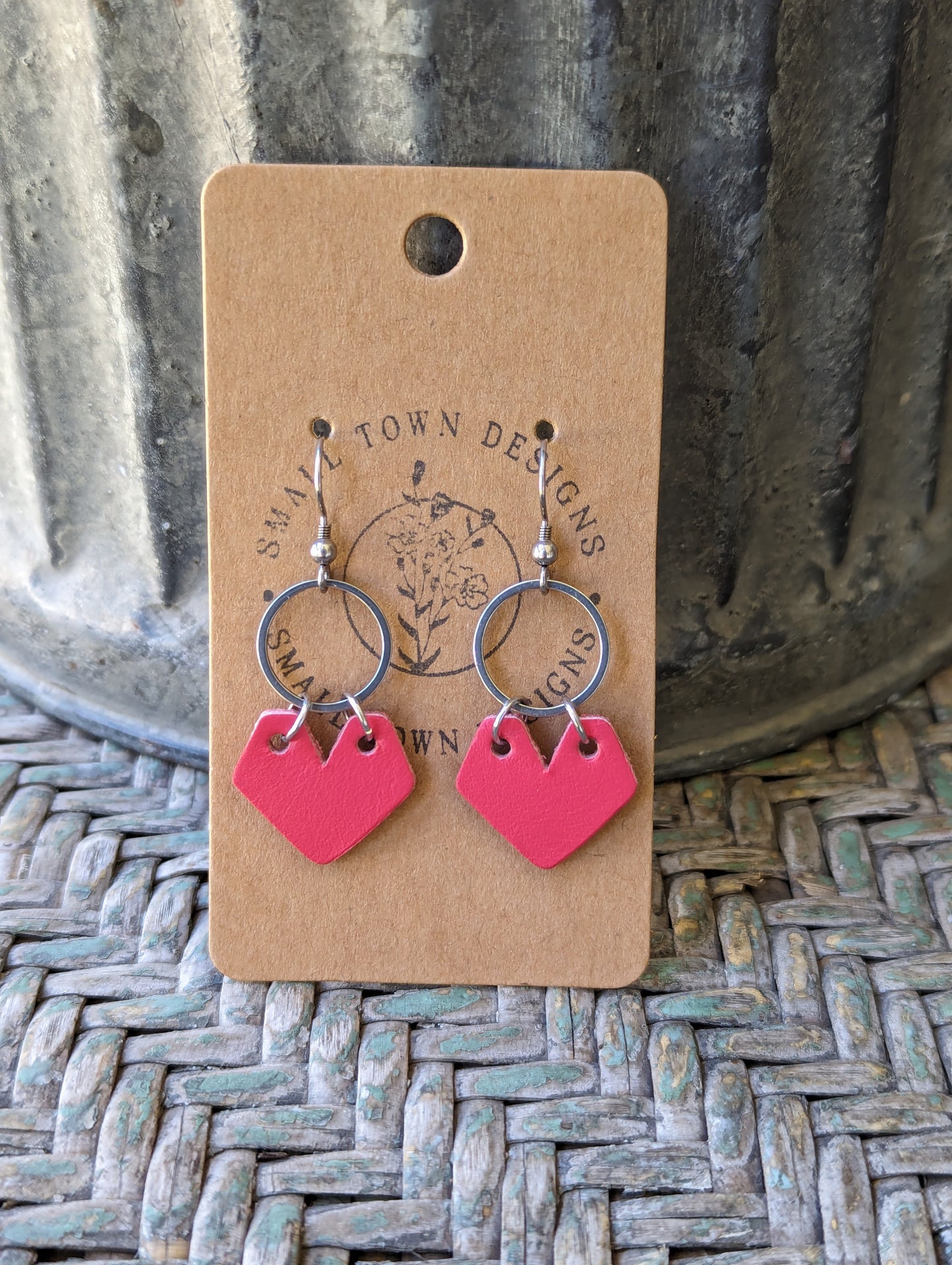 Abstract Coral Dangles