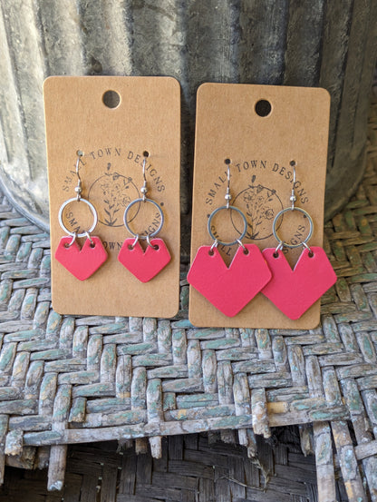 Abstract Coral Dangles