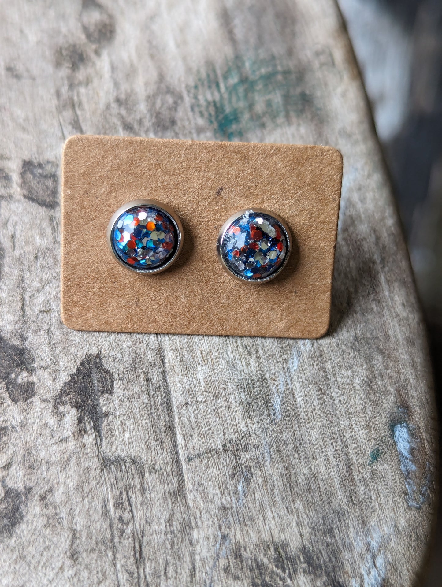 Mini Americana Glitter Studs