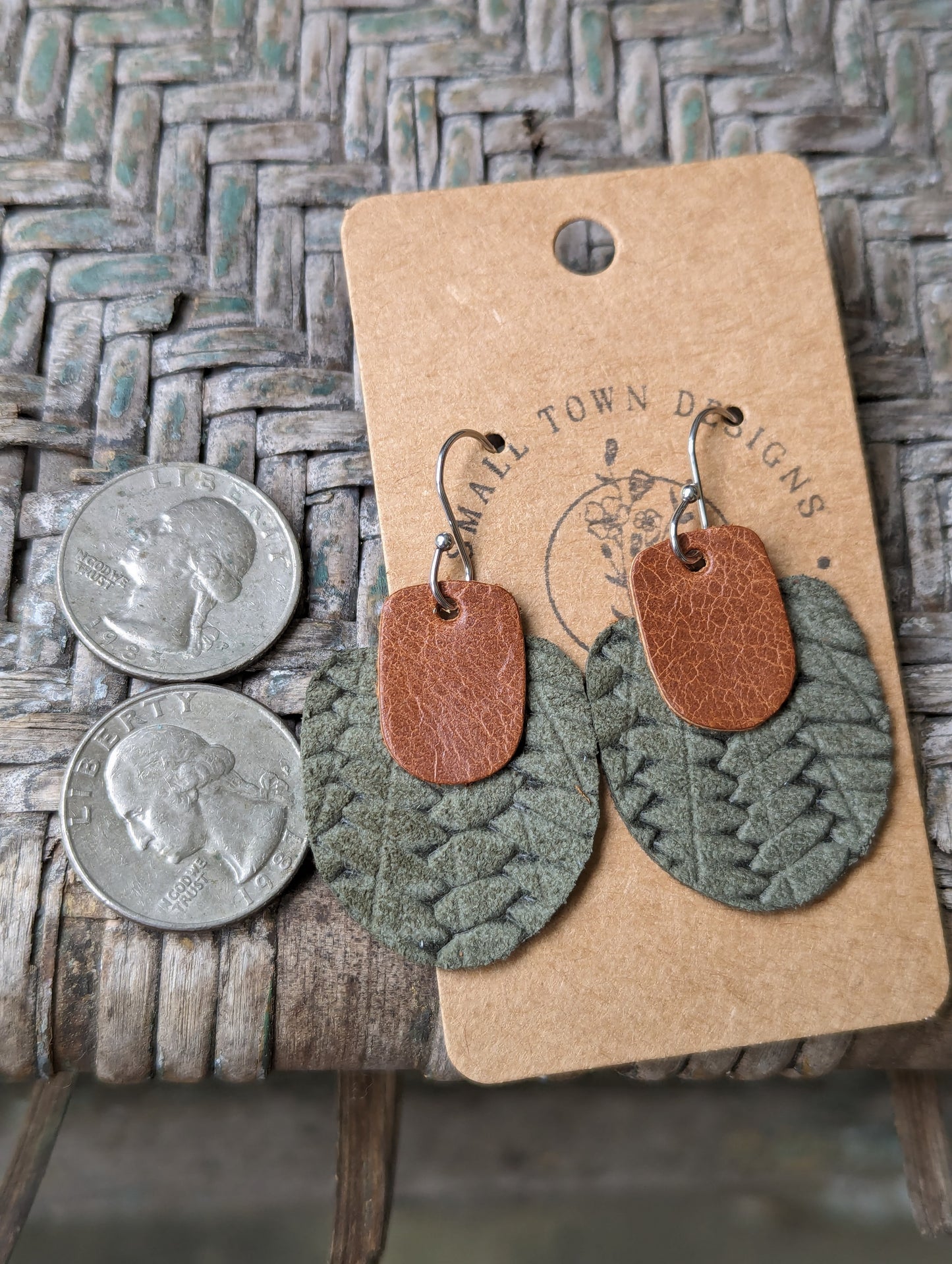 Embossed Boho Dangles