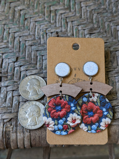 Embroidered Americana Circles