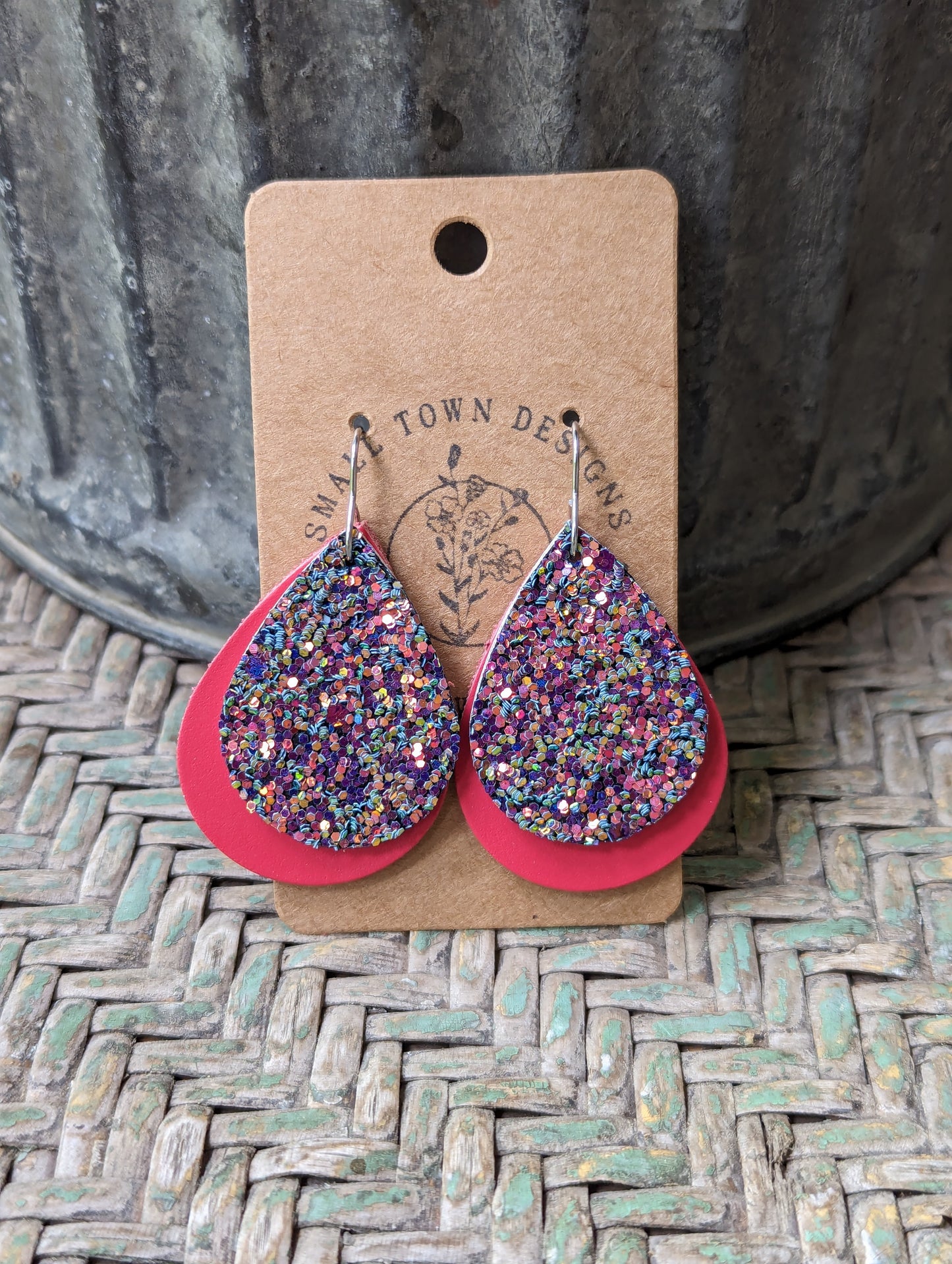 Summer Glitter Teardrops