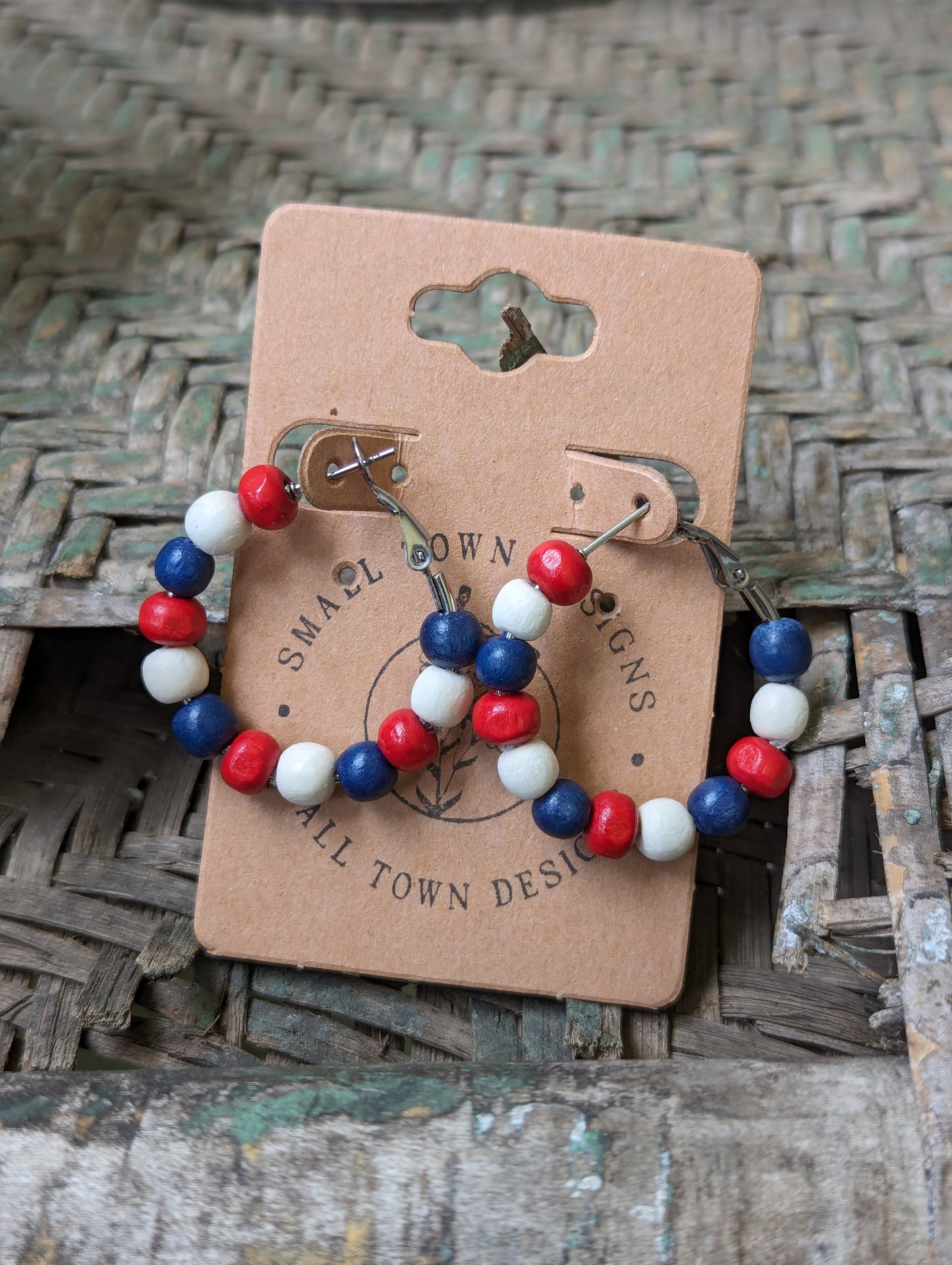 Red, White, & Blue Hoops