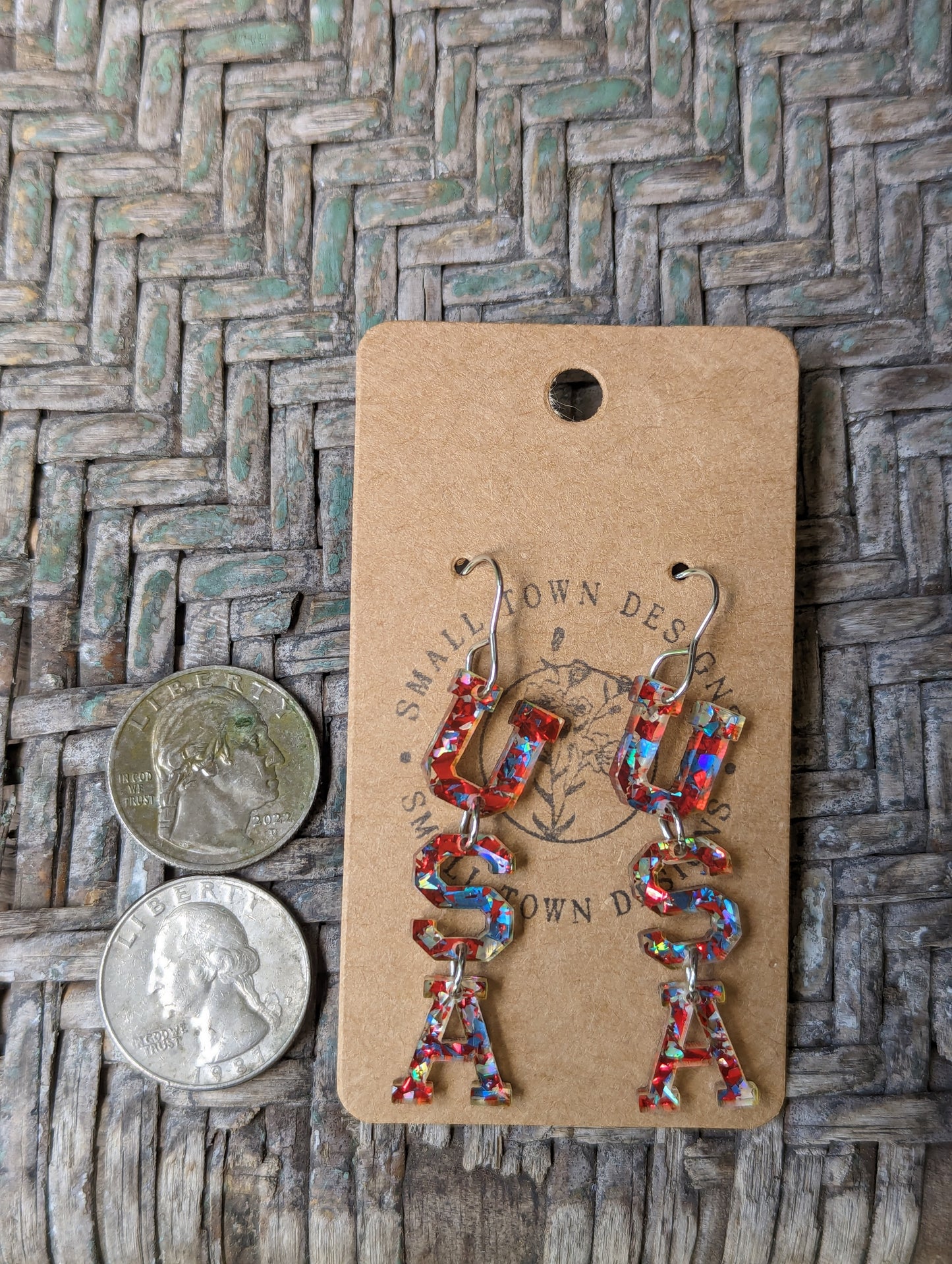 Americana Confetti USA Dangles