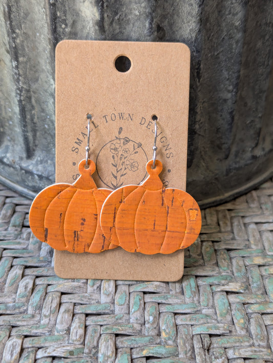 Embossed Cork Pumpkins