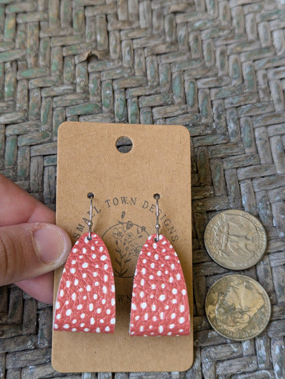 Orange Polka Dot Loops