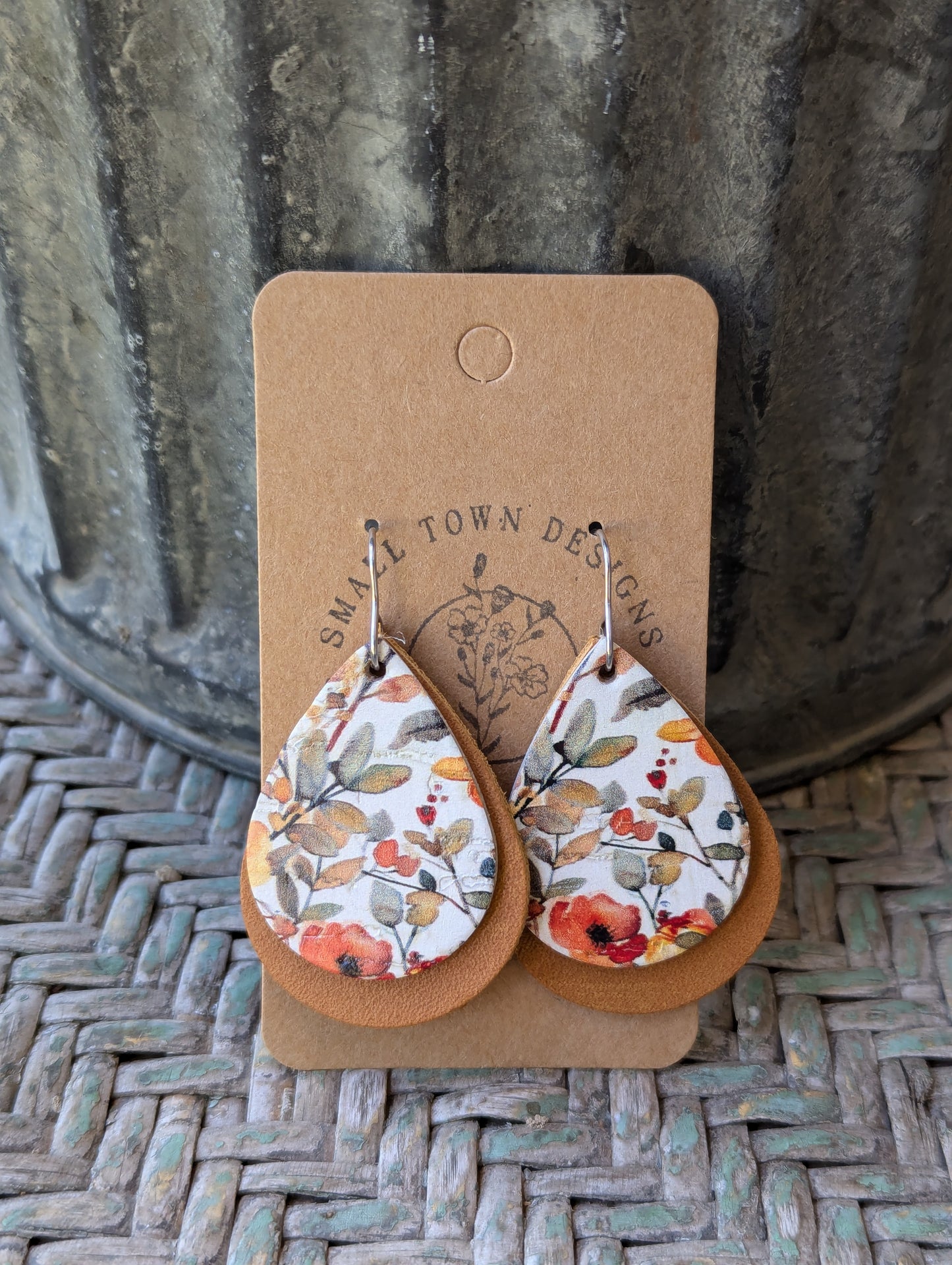 Fall Floral Teardrops