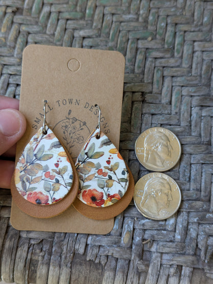 Fall Floral Teardrops