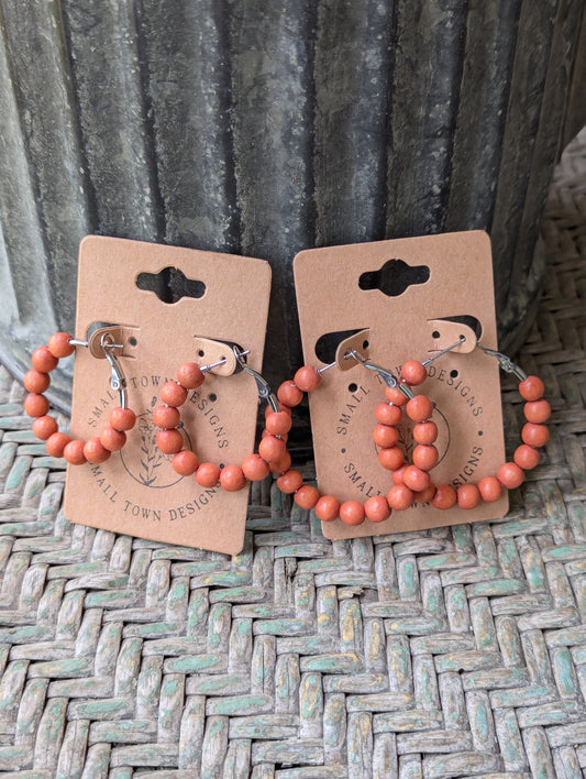 Orange Wooden Hoops