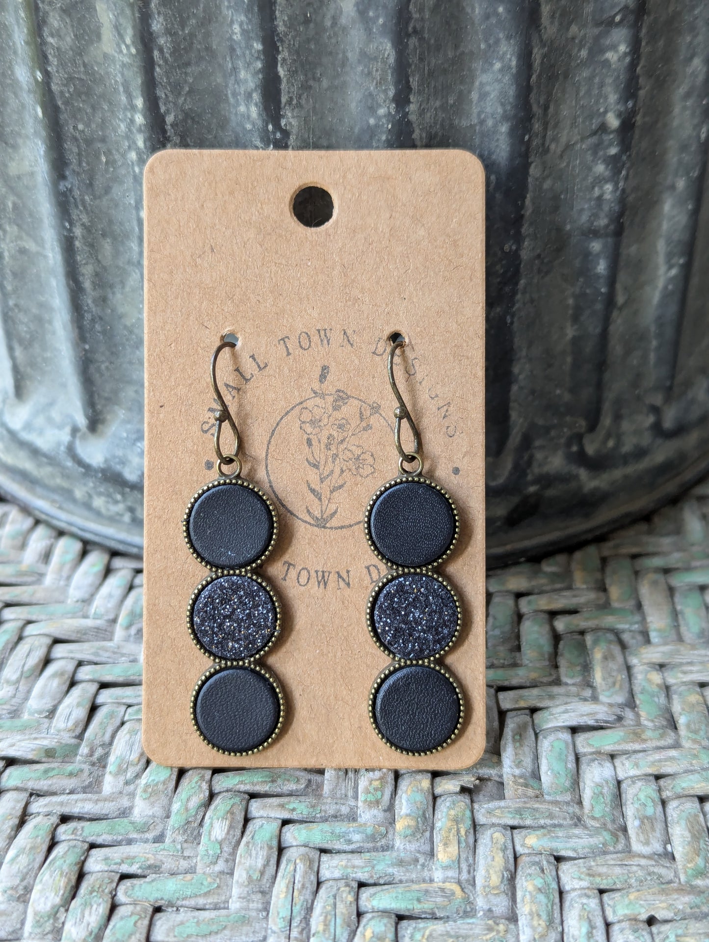 Matte & Glitter Black Trios