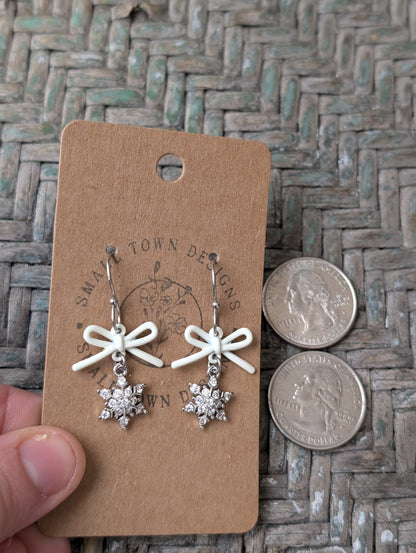 Snowflake Bow Dangles