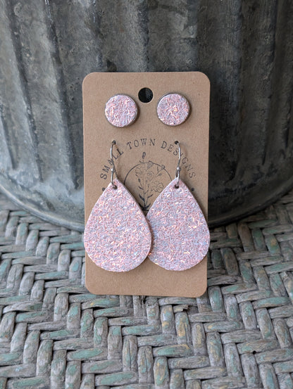Spring Confetti Teardrop Stud Duo