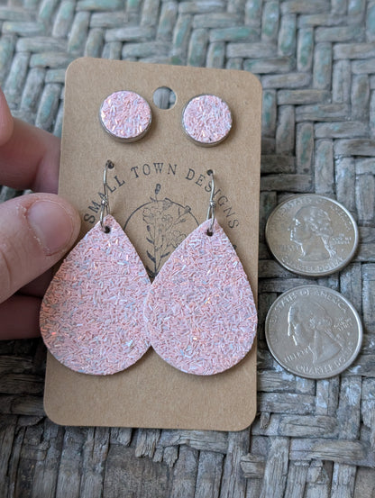 Spring Confetti Teardrop Stud Duo