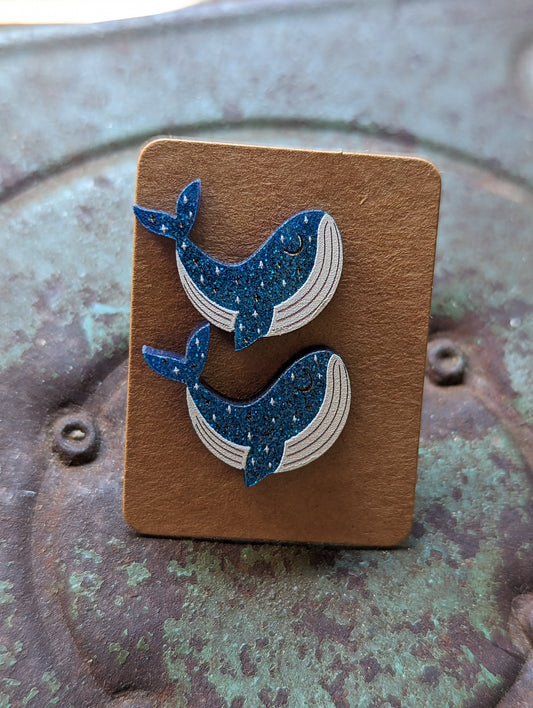 Whale Studs