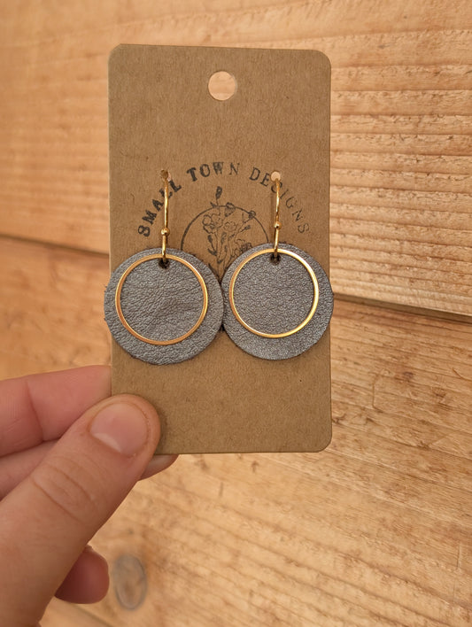 Metallic Gray Circles