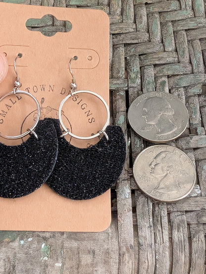 Soft Black Glitter Beauties