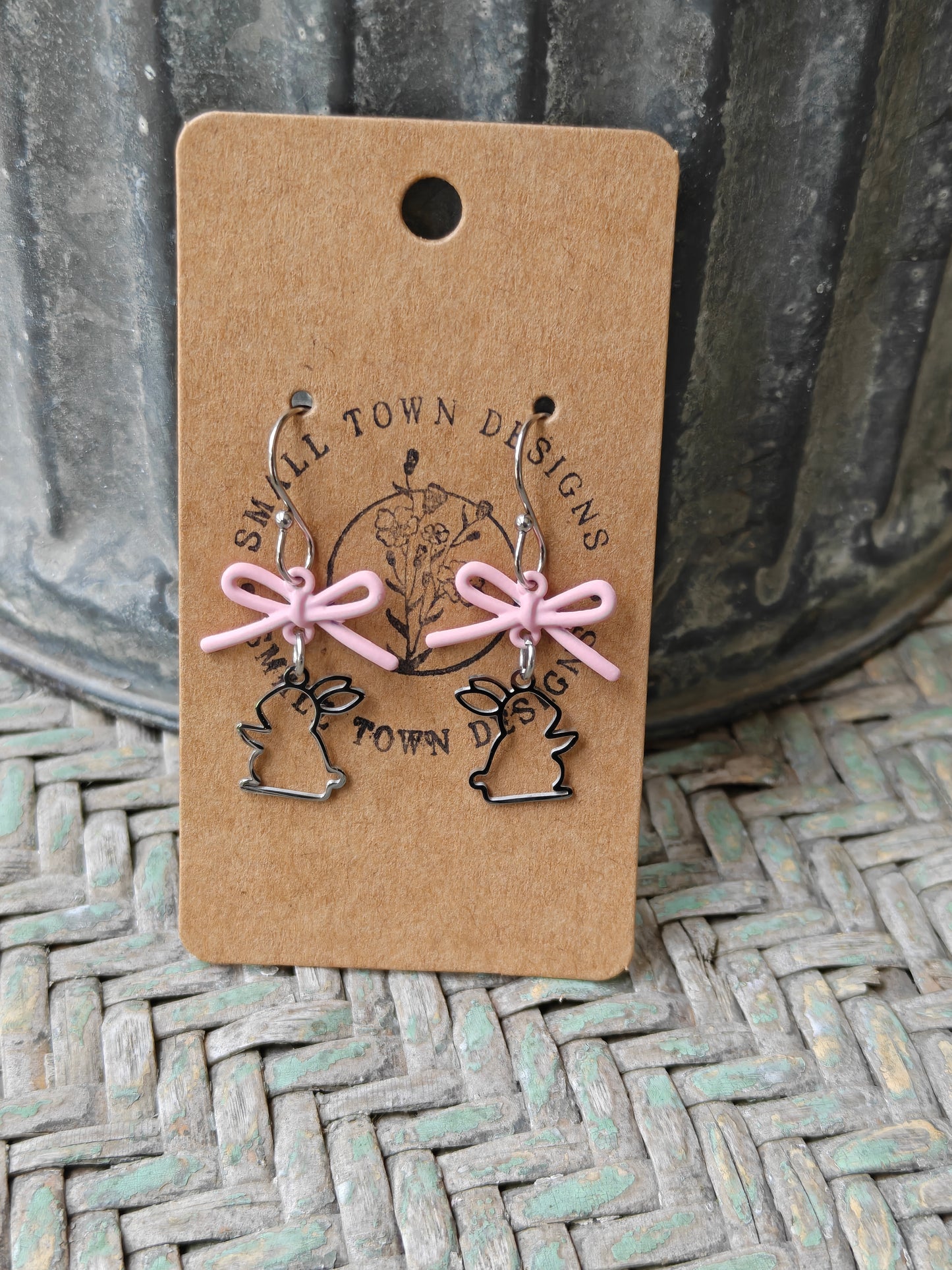 Bow Bunny Dangles