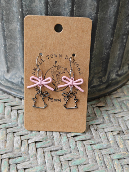Bow Bunny Dangles