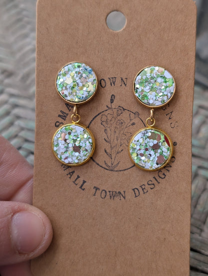 Green/White/Gold Drops