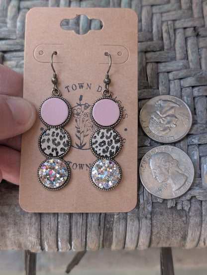 Dusty Pink, Leopard, Multi Gold Trio