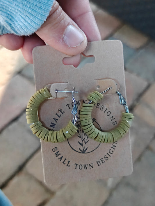 Green 30mm hoops
