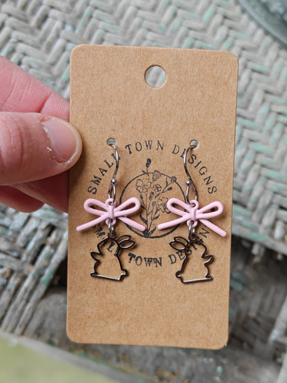 Bow Bunny Dangles