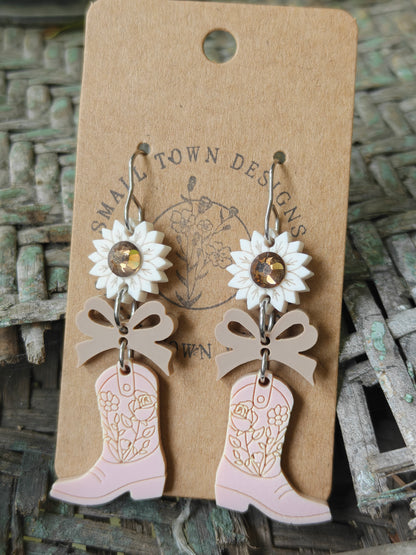 Sunflower Cowboy Boot Trios