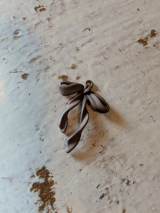 Twisted Taupe Bow