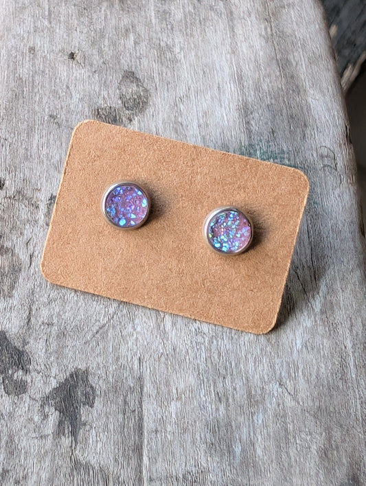 6mm Purple/Pink Studs