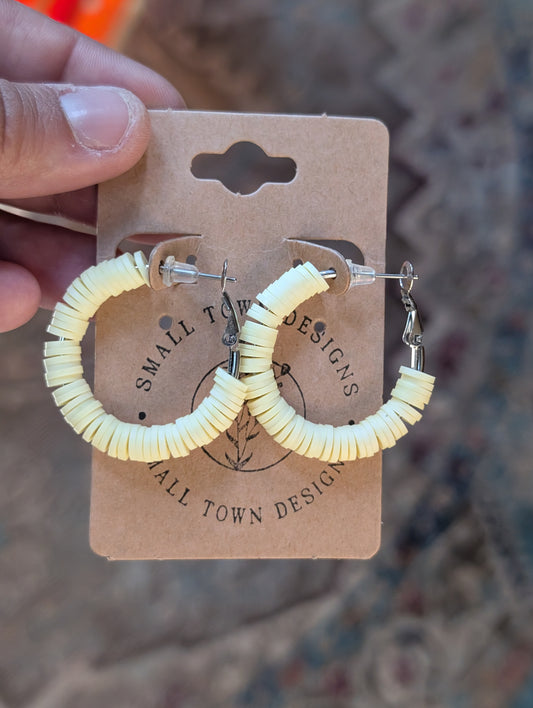 1.2 inch yellow Hoops