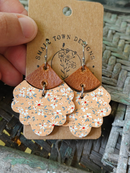 Orange/Yellow Floral Scallops