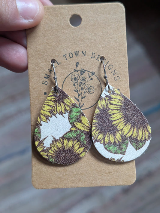 Multi sunflower Teardrops