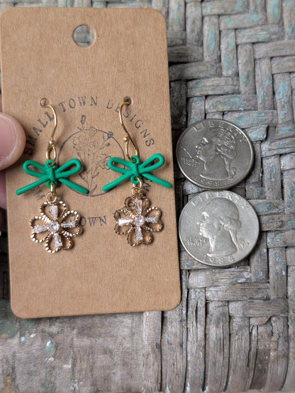 Clover Bow Dangles