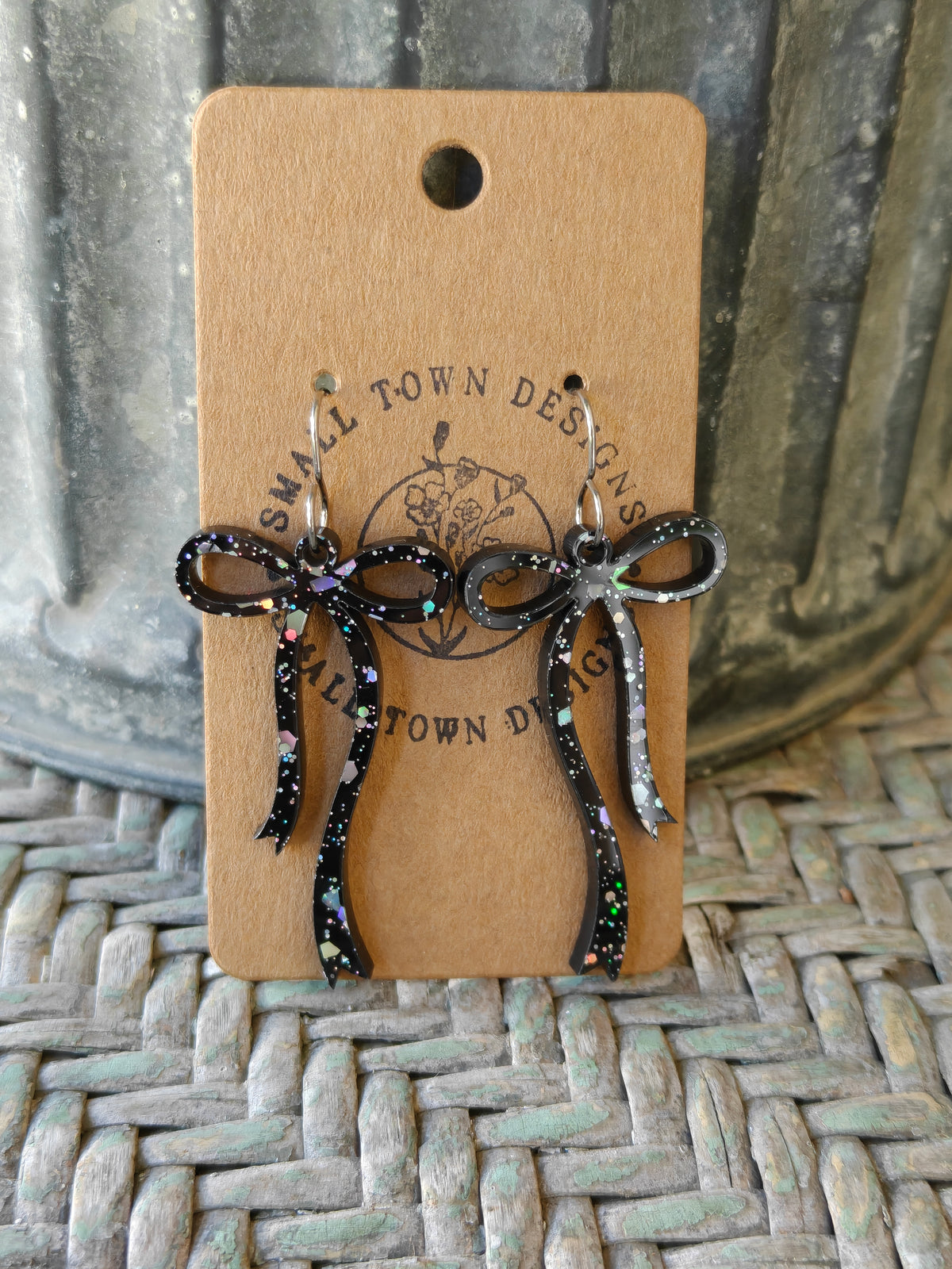 Black Glitzy Bows