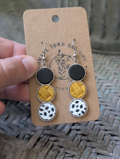 Black, Mustard, Boho Trio