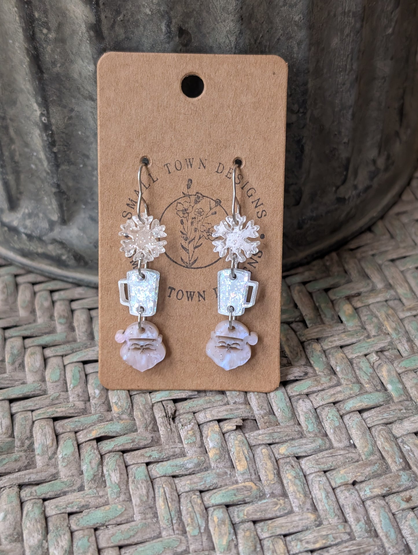 Snowflake, Mug, Pink Santa Trio