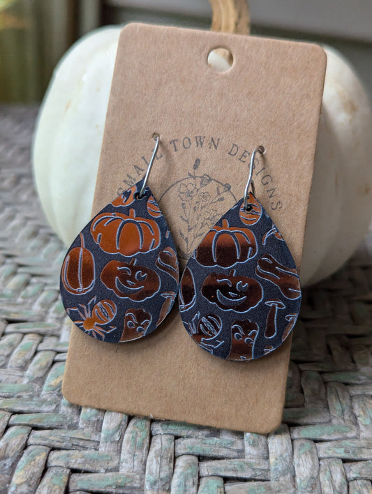 Metallic Spooky Teardrops