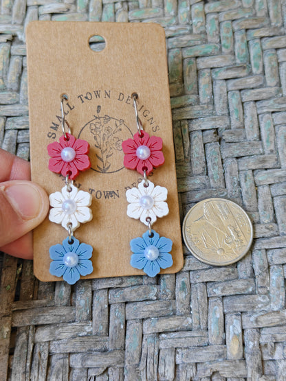 Patriotic Flower Trio