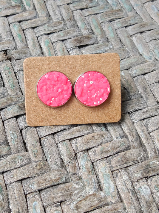 Hot Pink Studs