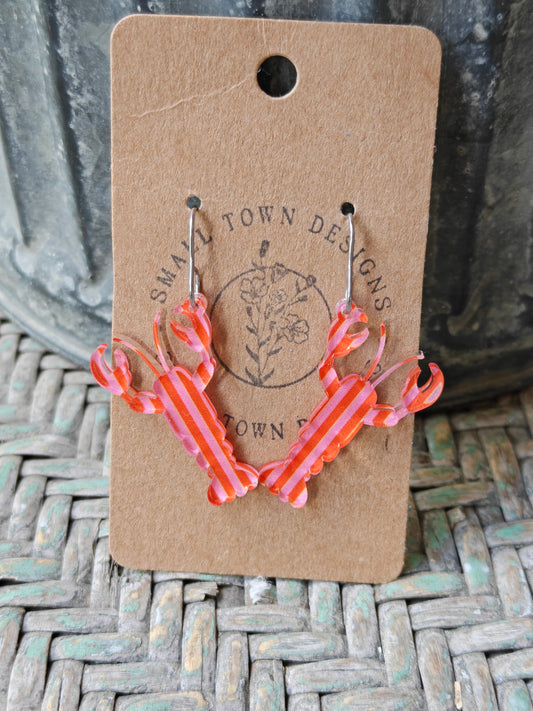 Pink & Orange Striped Lobster