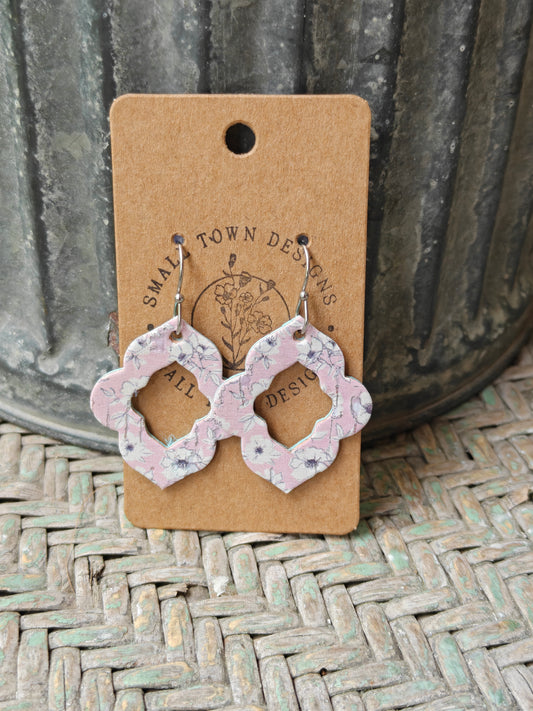 Pink Floral Scallops
