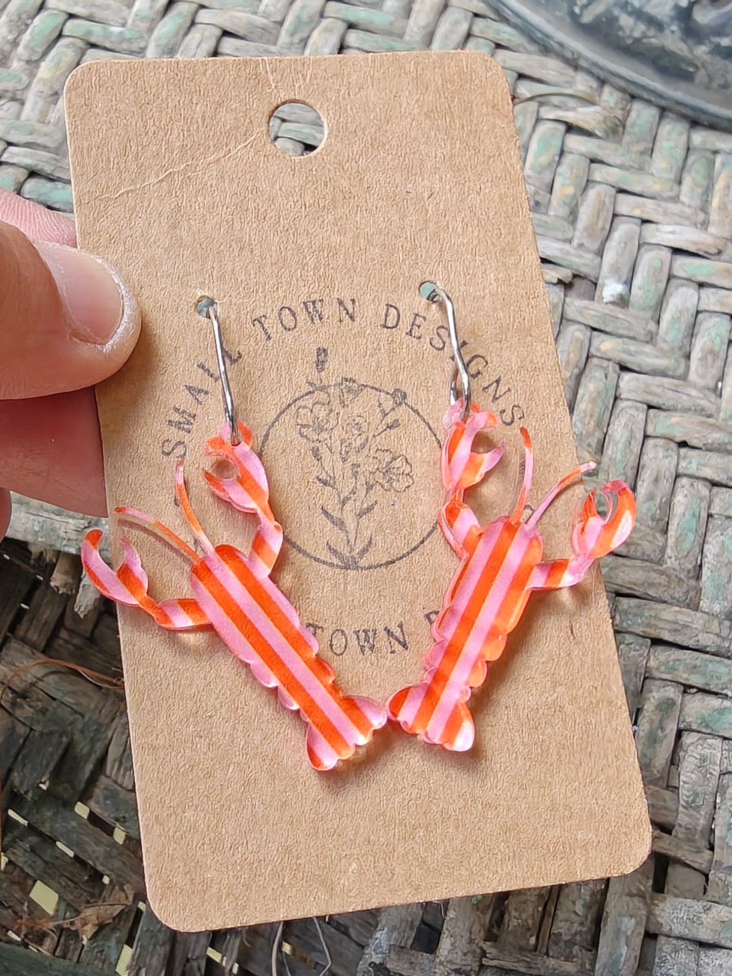 Pink & Orange Striped Lobster
