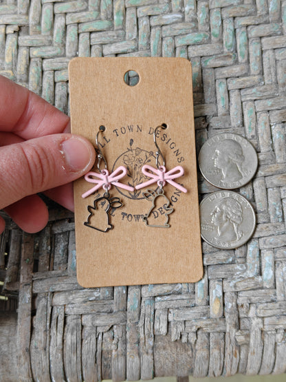 Bow Bunny Dangles