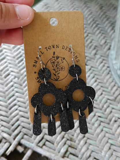 Black Chandelier Dangles